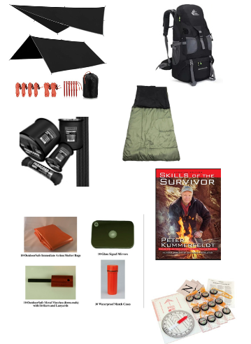 # 6 Backpacking Survival Package